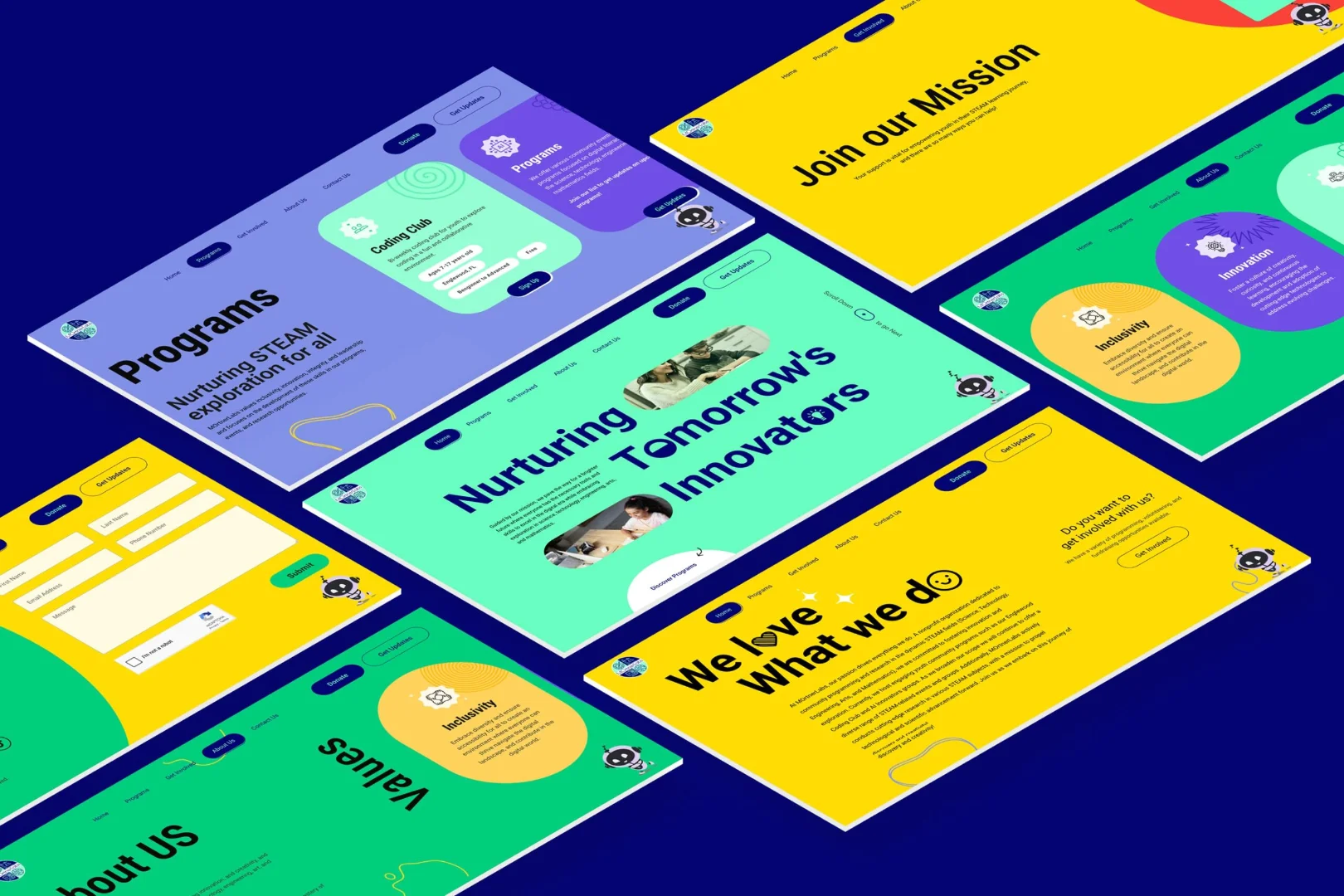 UI/UX design system delivered for MortnerLabs real estate technology platform
