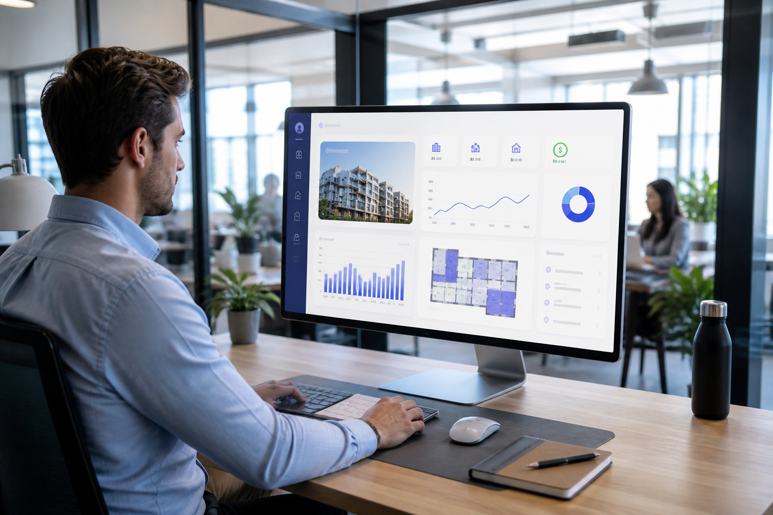 property management workflow automation dashboard